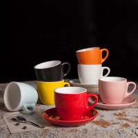 Wholesale Good Quality Ceramic Cappuccino Coffee Cup With Saucer Sets